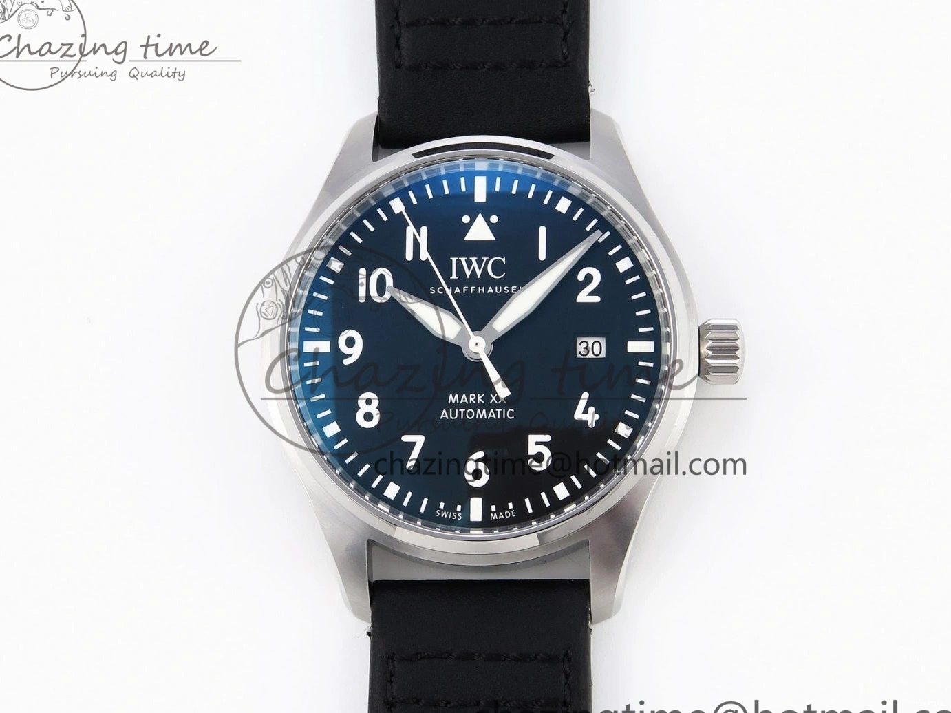 MIROTIME 0331 Pilot Mark XX IW328201 ZF 1:1 Best Edition Black Dial on Black Leather Strap A Affordable 7028